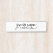 Trendy moderne Monogramm erste beruflich Türschild (Vorderseite )