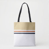 Trendy moderne Retro Streifen gestreift Tasche (Vorderseite)