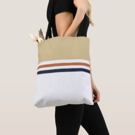Trendy moderne Retro Streifen gestreift Tasche