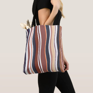 Trendy Moderne, rustikale Streifen Tasche