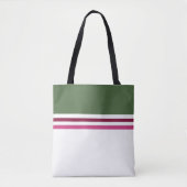 Trendy moderne, schlichte Streifen Tasche (Vorderseite)