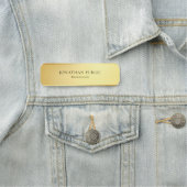 Trendy moderner einfacher namensschild (Beispiel)