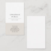 Trendy moderner eleganter Entwurf Minimalistic Visitenkarte (Vorne/Hinten)