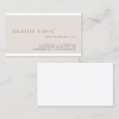Trendy moderner eleganter Minimalistischer Visitenkarte (Vorne/Hinten)