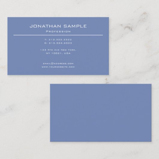 Trendy moderner Entwurf elegantes Minimalistisches Visitenkarte (Vorne/Hinten)