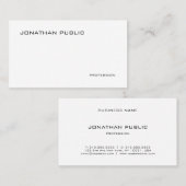 Trendy Modernes, Berufliches Elegantes Cool Visitenkarte (Vorne/Hinten)