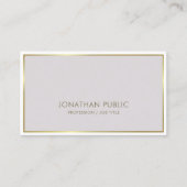 Trendy modernes stilvolles Farbgoldschlichter Visitenkarte (Vorderseite)