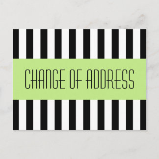 Trendy modische neue Adresse bewegt Ankündigungspostkarte