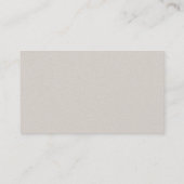 Trendy Monogram Beruflich Premium Pearl Finish Visitenkarte (Rückseite)