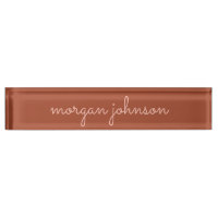 Trendy Monogram | Burnt Orange + Blindskriptname