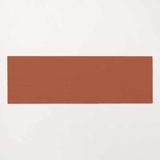 Trendy Monogram | Burnt Orange + Blindskriptname Yogamatte (Rückseite (Horizontal))