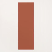 Trendy Monogram | Burnt Orange + Blindskriptname Yogamatte (Rückseite)