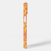 Trendy Monogram Coral Damask und Sun Custom Case M (Rückseite / Rechts)