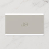 Trendy Monogram Design Moderner Beruflicher Luxus Visitenkarte (Rückseite)