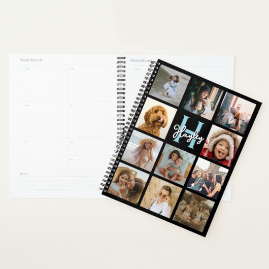 Trendy Monogram Foto Collage Planner Planer (Anzeige)