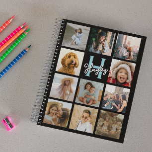 Trendy Monogram Foto Collage Planner Planer
