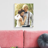 Trendy Monogram Foto Leinwanddruck (Insitu (Wohnzimmer))