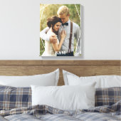 Trendy Monogram Foto Leinwanddruck (Insitu (Schlafzimmer))