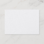 Trendy Monogram Gold Rot Strip Business Card Visitenkarte (Rückseite)