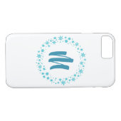 Trendy Monogram iPhone Case (Rückseite (Horizontal))