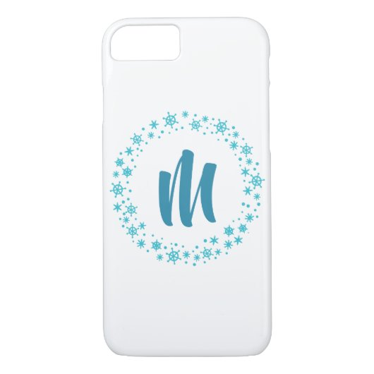 Trendy Monogram iPhone Case (Rückseite)