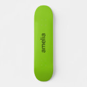 Trendy Monogram Lime Green Brat Skateboard (Vorne)