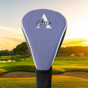 Trendy Monogram mit Skriptname Overlay Golf Headcover