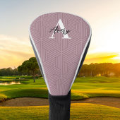 Trendy Monogram mit Skriptname Overlay Golf Headcover