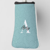 Trendy Monogram mit Skriptname Overlay Golf Headcover (Rotieren 90)