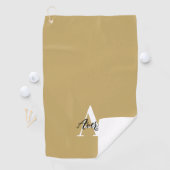 Trendy Monogram mit Skriptname Overlay Golfhandtuch (Insitu)
