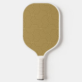 Trendy Monogram mit Skriptname Overlay Pickleball Schläger (Rückseite)