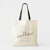 Trendy Monogram Name Script Sport and Hobby