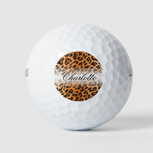 Trendy Monogram Style Golfball (Vorderseite)