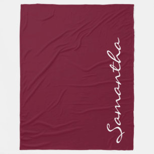 trendy Monogramm-Rose des eleganten einfachen Fleecedecke