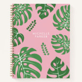 Trendy Monstera Palm Blätter Notizblock (Vorderseite)