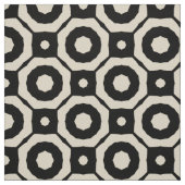 Trendy Mosaic Black & Beige Geometric Muster Stoff (Muster)