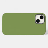 Trendy Moss Green Background Color Case-Mate iPhone Hülle (Rückseite (Horizontal))