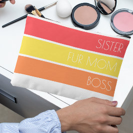 Trendy Mother's Day Typografie Toilettenbeutel Zubehörtasche