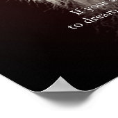 Trendy Motivierend Leadership Lion Brown Poster (Ecke)