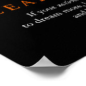 Trendy Motivierend Leadership Lion Poster (Ecke)