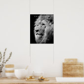 Trendy Motivierend Leadership Lion Poster (Küche)