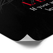 Trendy Motivierend Leadership Lion Poster (Ecke)