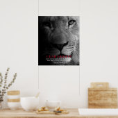 Trendy Motivierend Leadership Lion Poster (Küche)