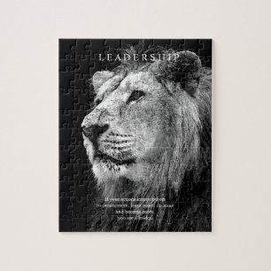 Trendy Motivierend Leadership Lion Puzzle