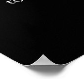 Trendy Motivierend Leadership Tiger Eyes Poster (Ecke)