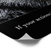 Trendy Motivierend Leadership Wolf Eyes Poster (Ecke)