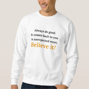 Trendy Motivierend Sweatshirts Oversized .