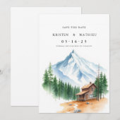 Trendy Mountain Save The Date (Vorne/Hinten)