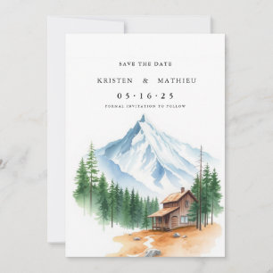Trendy Mountain Save The Date