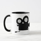 TRENDY MOVIE KAMERA IN SCHWARZ UND WEISS TASSE (Links)